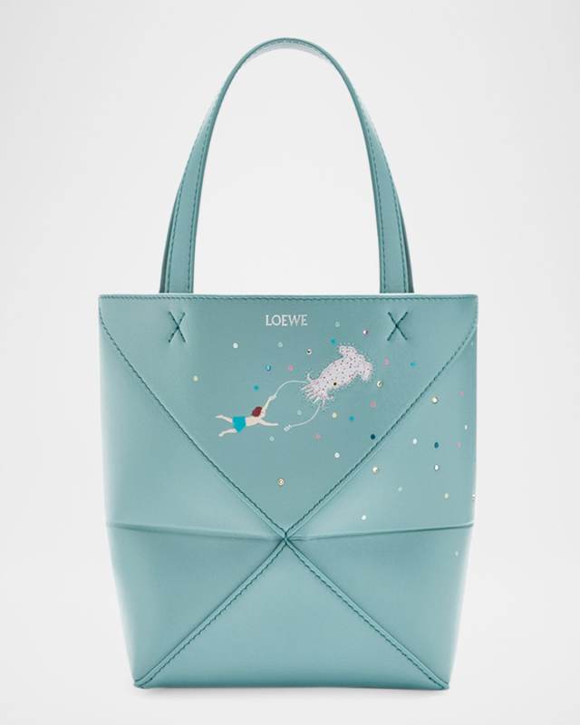 x Suna Fujita Puzzle Mini Squid Tote Bag in Leather